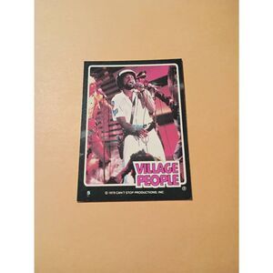 Vintage 1979 Village People Trading Card #5 Disco Era Vintage Music Collectible